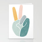 Peace sign pastel Stationery Card Gallery Image 2