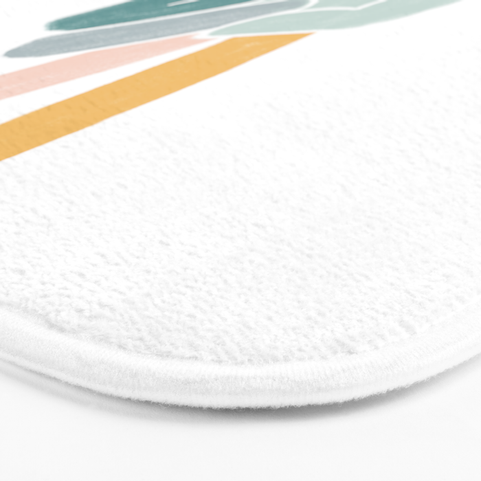 Peace sign pastel Bath Mat Gallery Image 3