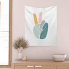Peace sign pastel Wall Tapestry Gallery Image 2