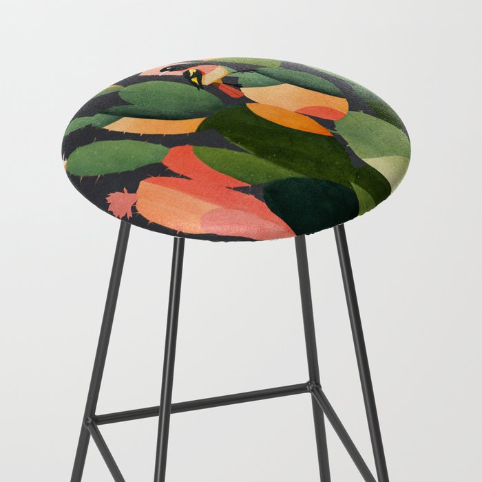 Cactus and Birds 4 Stool Gallery Image 2