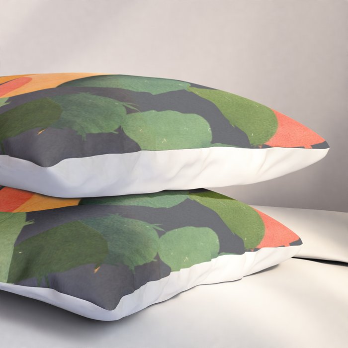 Cactus and Birds 4 Pillow Sham Gallery Image 3