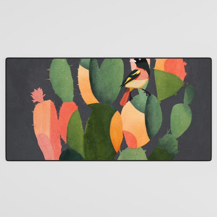 Cactus and Birds 4 Desk Mat Gallery Image 3