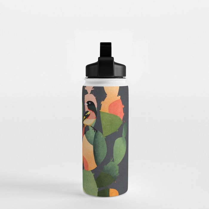 Cactus and Birds 4 Water Bottle Gallery Image 2