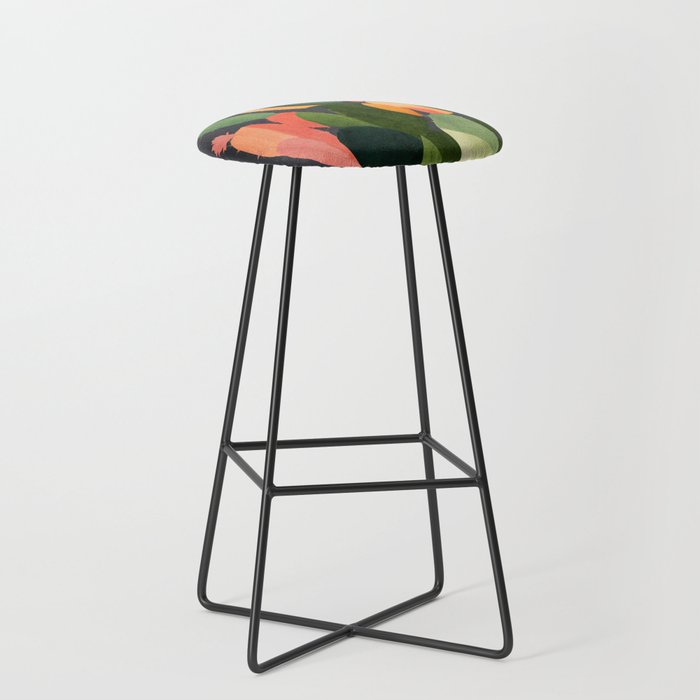 Cactus and Birds 4 Stool Gallery Image 1
