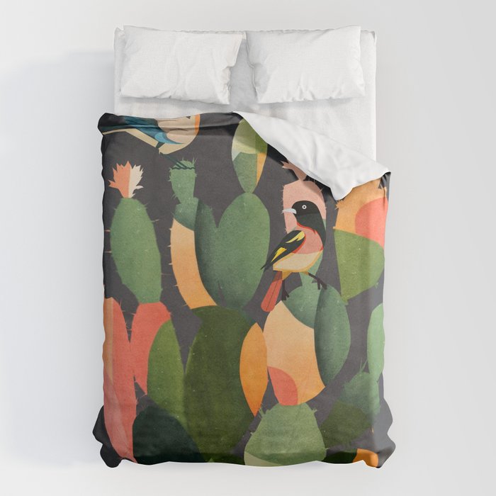 Cactus and Birds 4 Duvet Cover Gallery Image 6