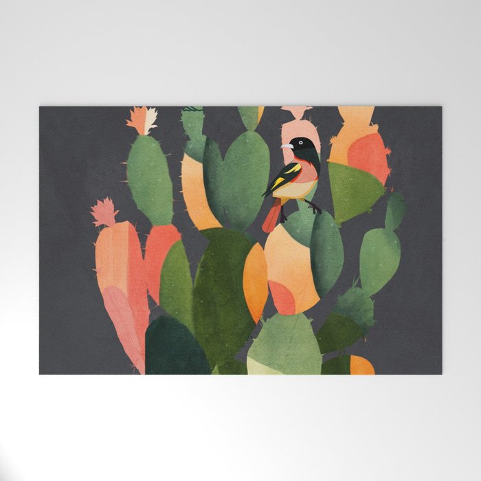Cactus and Birds 4 Welcome Mat Gallery Image 1