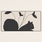 The Abstract Black Squirrel Desk Mat Gallery Image 3