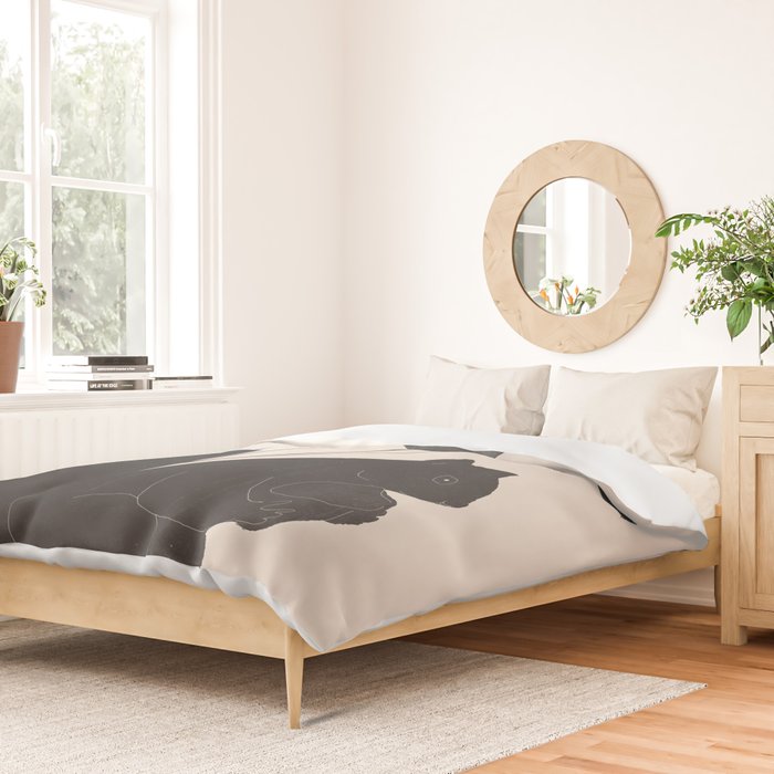 The Abstract Black Squirrel Duvet Cover Gallery Image 2