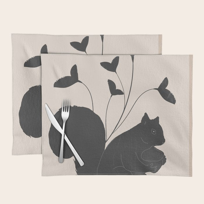 The Abstract Black Squirrel Placemat Gallery Image 1