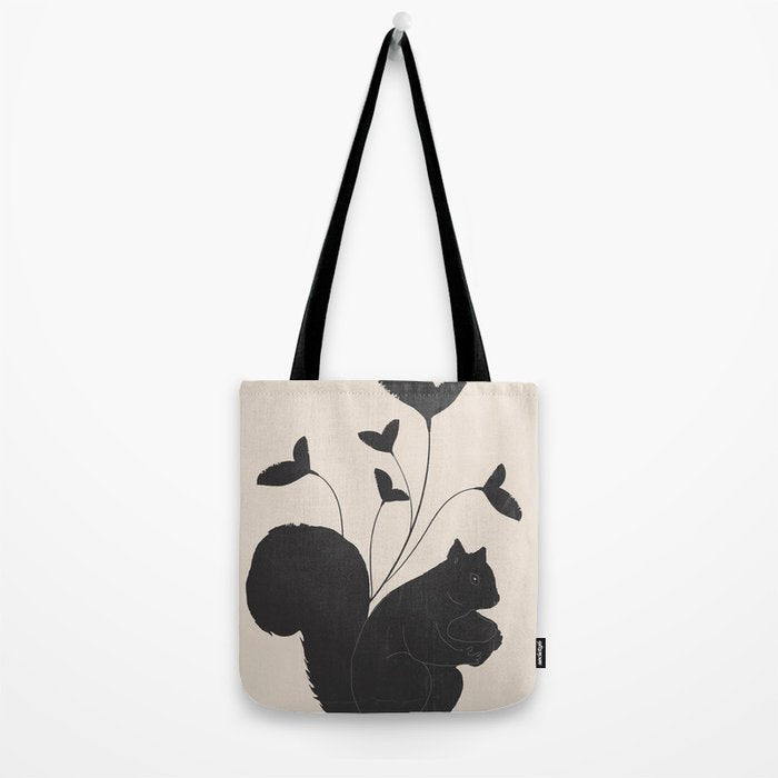 The Abstract Black Squirrel Tote Bag Gallery Image 2