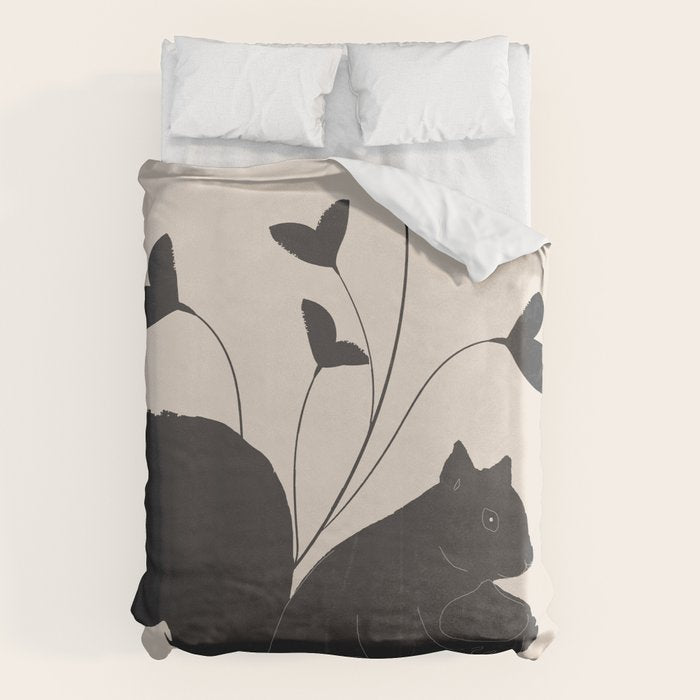 The Abstract Black Squirrel Duvet Cover Gallery Image 6