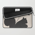 The Abstract Black Squirrel Laptop Sleeve Gallery Image 2