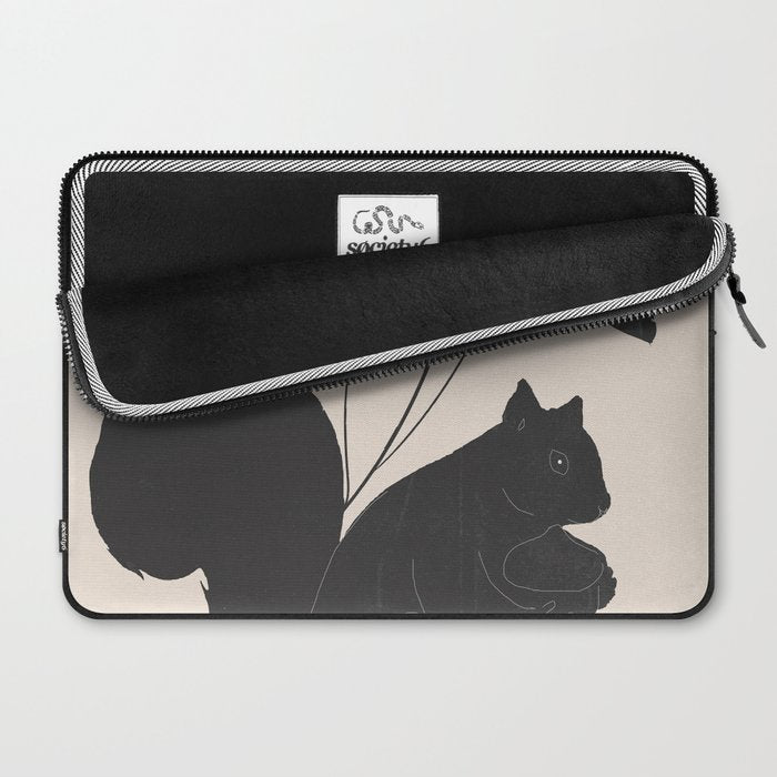 The Abstract Black Squirrel Laptop Sleeve Gallery Image 2