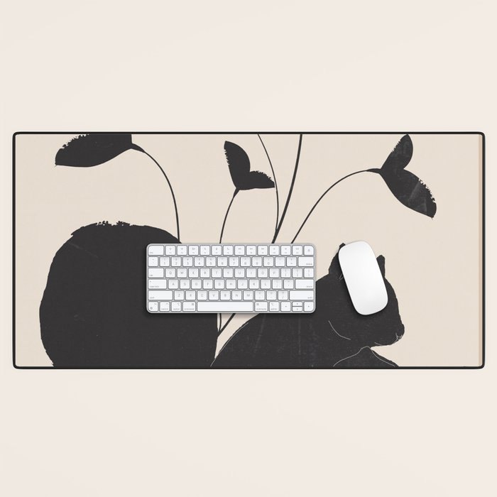 The Abstract Black Squirrel Desk Mat Gallery Image 1