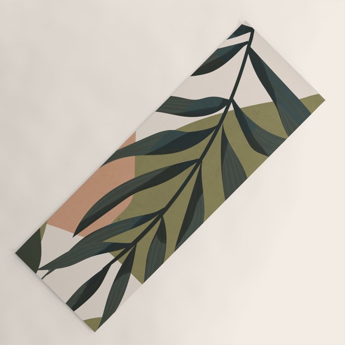Tropical Leaf- Abstract Art Yoga Mat Gallery Image 1