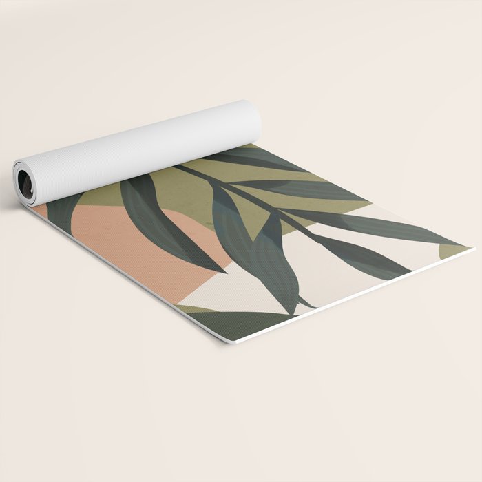 Tropical Leaf- Abstract Art Yoga Mat Gallery Image 2