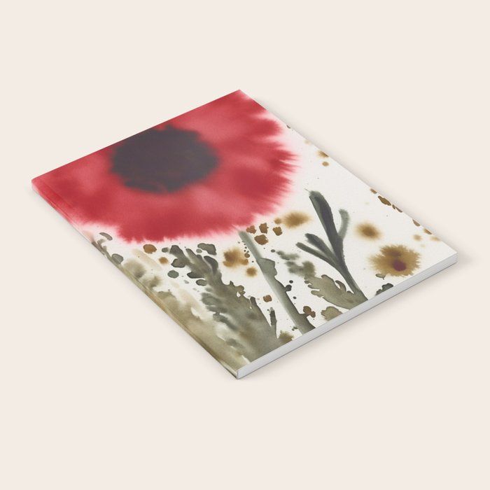 Poppy and Blush Blooms Notebook Gallery Image 1
