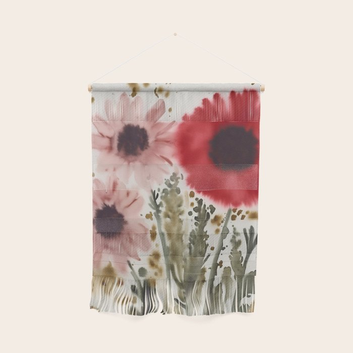Poppy and Blush Blooms Wall Hanging Gallery Image 1