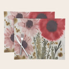 Poppy and Blush Blooms Placemat Gallery Image 1