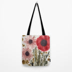 Poppy and Blush Blooms Tote Bag Gallery Image 2