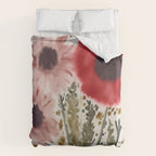 Poppy and Blush Blooms Duvet Cover Gallery Image 6