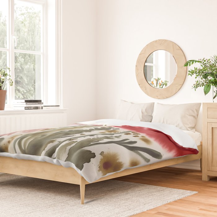 Poppy and Blush Blooms Duvet Cover Gallery Image 2