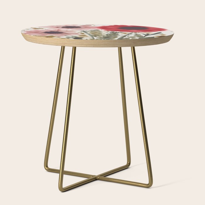 Poppy and Blush Blooms Side Table Gallery Image 1