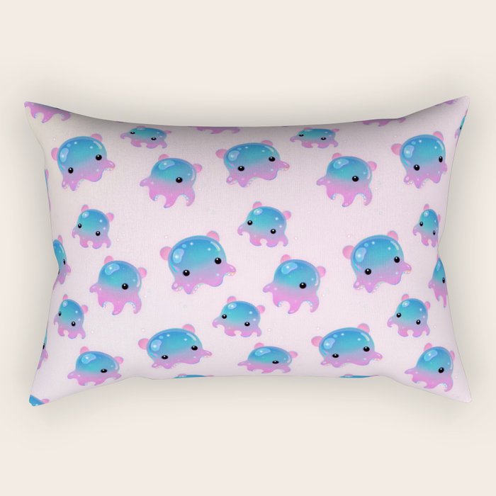 Grimpoteuthis (Dumbo Octopus) Rectangular Pillow Gallery Image 2