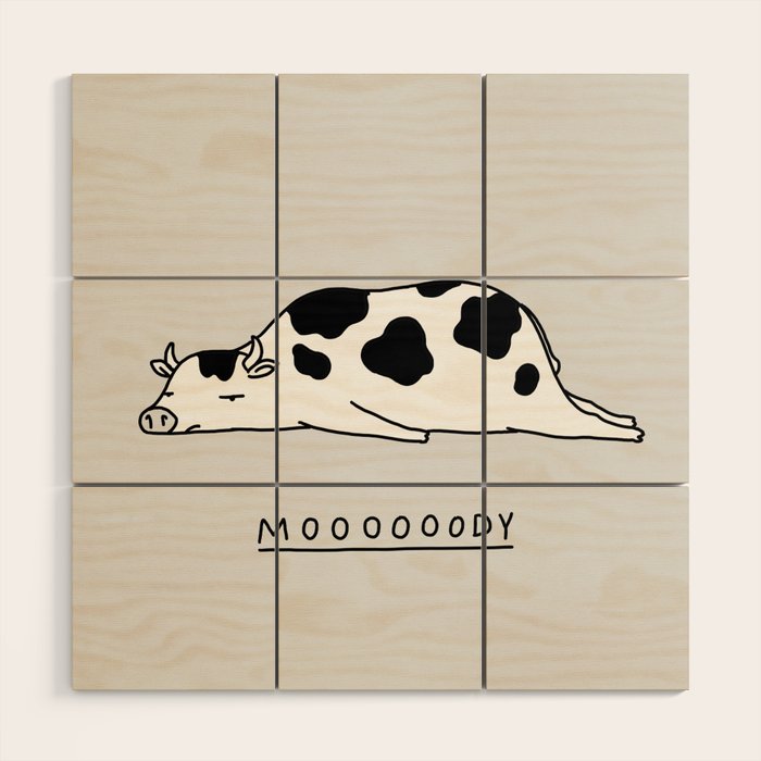 Moooooody Wood Wall Art Gallery Image 1