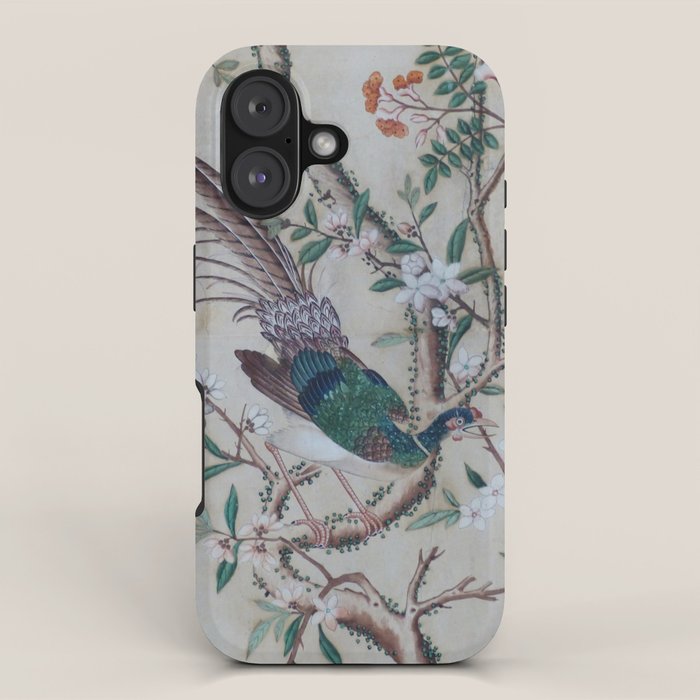 Antique Chinoiserie with Bird iPhone Case Gallery Image 1