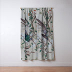 Antique Chinoiserie with Bird Window Curtain Gallery Image 3