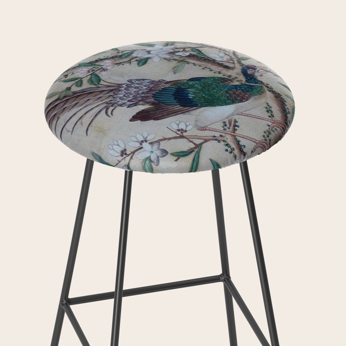 Antique Chinoiserie with Bird Stool Gallery Image 2