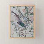 Antique Chinoiserie with Bird Mini Art Print Gallery Image 1