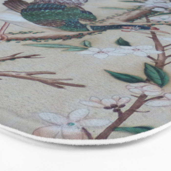Antique Chinoiserie with Bird Bath Mat Gallery Image 3