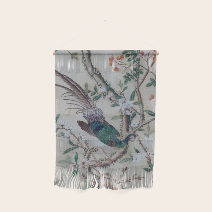 Antique Chinoiserie with Bird Wall Hanging Gallery Image 1