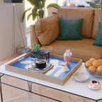 Chathams Blue: Wild Leaf | Matisse Foliage Paper Cutouts 02 Serving Tray Gallery Image 2