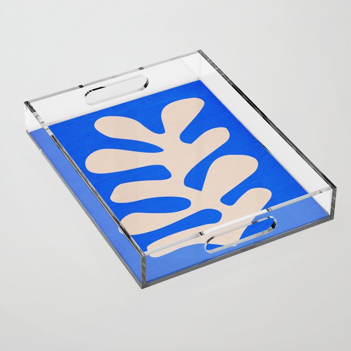 Chathams Blue: Wild Leaf | Matisse Foliage Paper Cutouts 02 Acrylic Tray Gallery Image 1