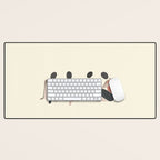 Woman Forms Desk Mat Gallery Image 1