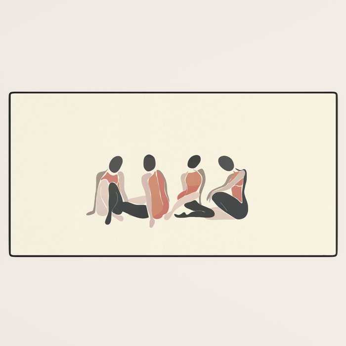 Woman Forms Desk Mat Gallery Image 3