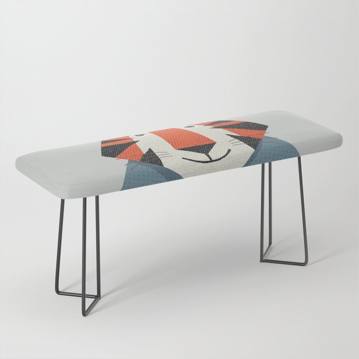 Whimsy Tiger, Animal Portrait Bench Gallery Image 1