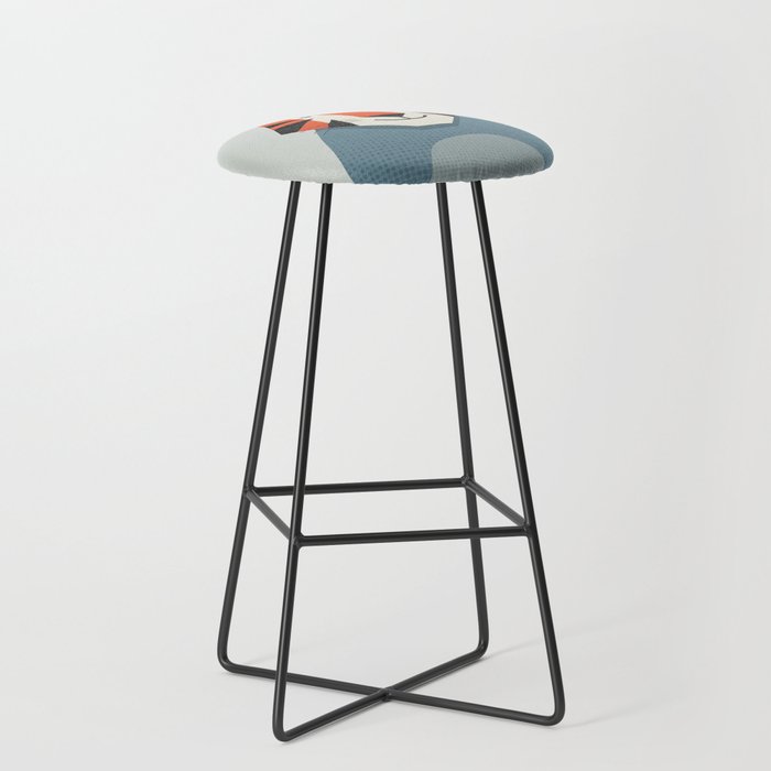 Whimsy Tiger, Animal Portrait Stool Gallery Image 1