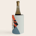 Whimsy Tiger, Animal Portrait Wine Chiller Gallery Image 3