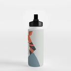 Whimsy Tiger, Animal Portrait Water Bottle Gallery Image 2