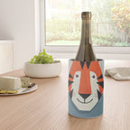 Whimsy Tiger, Animal Portrait Wine Chiller Gallery Image 4
