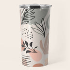 Abstract organic nature shape art pattern Travel Mug Gallery Image 1