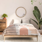 Abstract organic nature shape art pattern Comforter Gallery Image 3