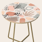 Abstract organic nature shape art pattern Side Table Gallery Image 2
