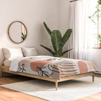 Abstract organic nature shape art pattern Comforter Gallery Image 2
