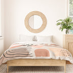 Abstract organic nature shape art pattern Duvet Cover Gallery Image 3