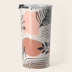 Abstract organic nature shape art pattern Travel Mug Gallery Image 3